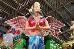 Pune Ganeshotsav 2023 : श्रीमंत दगडूशेठ गणपतीच्या विसर्जन मिरवणुकीसाठी 21 फुटी रथ, रथाची पहिली झलक...