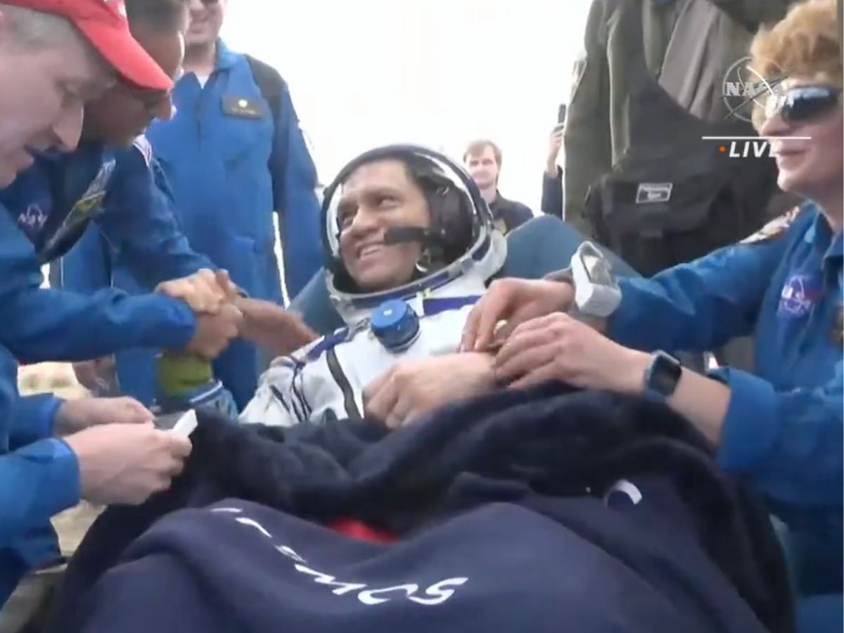 NASA Astronaut Frank Rubio, Who Spent Record-Setting 371 Days In Space, Returns To Earth. WATCH