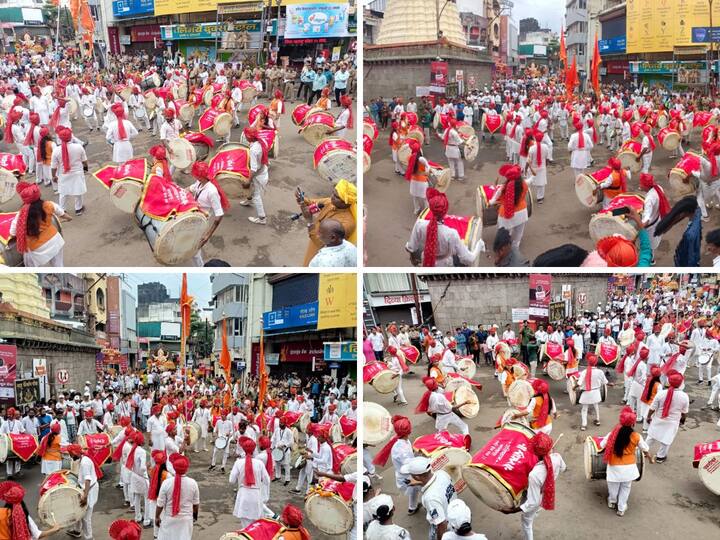 कोल्हापुरात सकाळी नऊच्या सुमारास विसर्जन मिरवणुकीस प्रारंभ झाला आहे. सकाळपासूनच मिरवणुकीत ढोल पथकांनी वातावरण निर्मिती केली आहे. बिनखांबी गणेश मंदिर चौकात ढोल पथकाने चांगलाच ठेका धरला