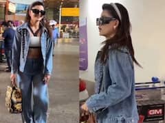 Urvashi Rautela Gets Spotted In Uber Cool Look, Carries A Fendi X Versace Fendance Tote Bag- Know Its Price