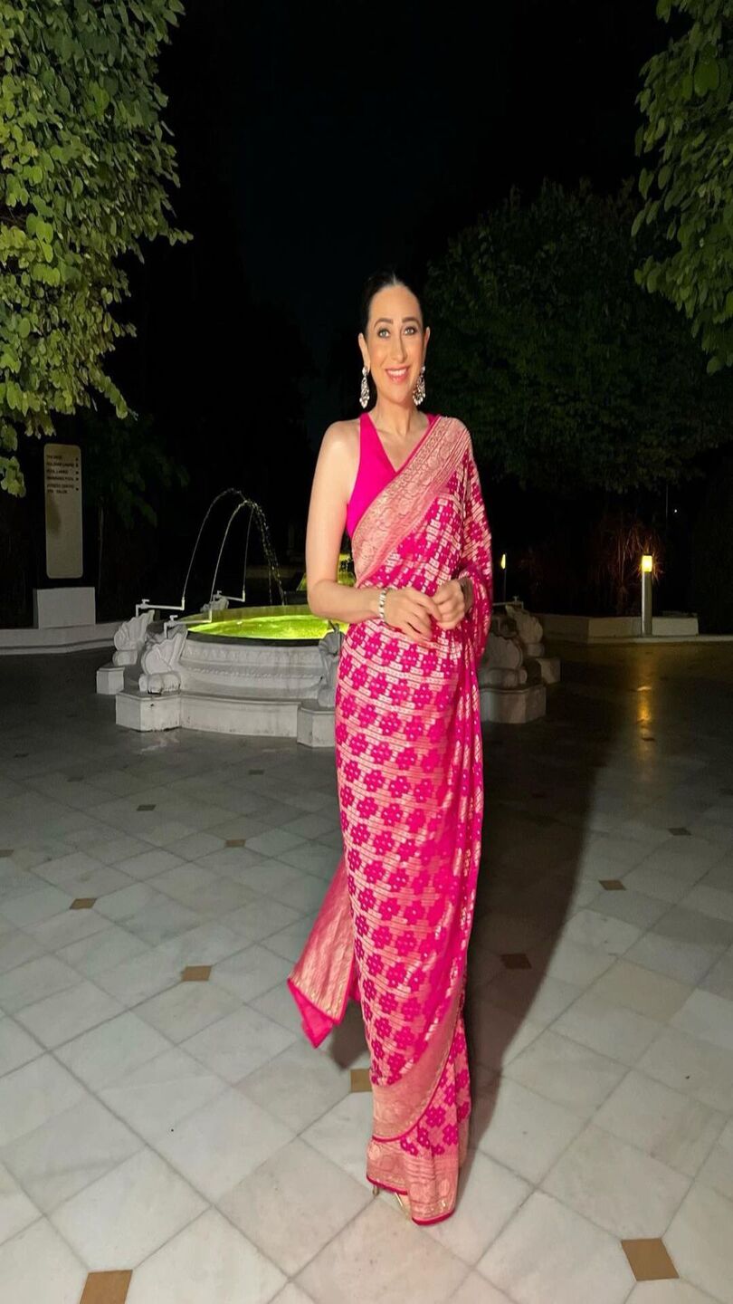 Priyashi Deep Pink Banarasi Saree – Zariknyaa