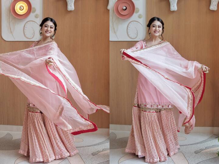 Bigg Boss OTT 2 fame Falaq Naazz dropped gorgeous pictures in a pastel pink garara set; see