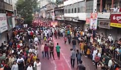 Pune Ganeshotsav 2023 :  पुण्यात विसर्जन मिरवणुकीच्या जल्लोषाला उधाण; ढोल ताशांनी निनादली पुण्यनगरी
