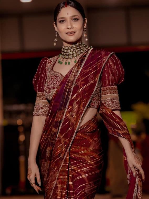 स्टाइलिश साड़ियों के लिए लें अंकिता से  इंस्पिरेशन