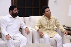 Sachin Tendulkar: सचिननं घेतलं मुख्यमंत्री एकनाथ शिंदेंच्या बाप्पाचं दर्शन