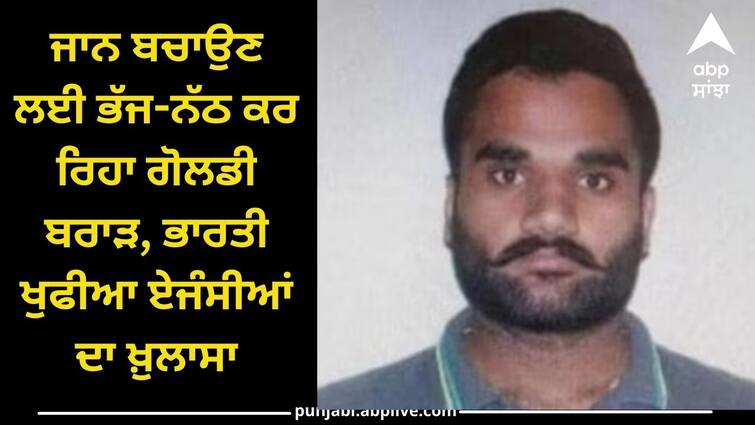 Goldy Brar is running to save her life Indian intelligence agencies reveal Gangster News:  ਜਾਨ ਬਚਾਉਣ ਲਈ ਭੱਜ-ਨੱਠ ਕਰ ਰਿਹਾ ਗੋਲਡੀ ਬਰਾੜ, ਭਾਰਤੀ ਖੁਫੀਆ ਏਜੰਸੀਆਂ ਦਾ ਖ਼ੁਲਾਸਾ