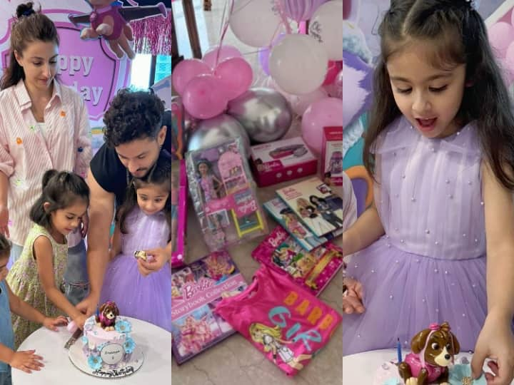 Inaaya Birthday: बॉलीवुड कपल सोहा अली खान और कुणाल खेमू की बेटी इनाया नौमी खेमू आज 6 साल की हो गई है. इस मौके पर उन्होंने एक ग्रैंड बर्थडे पार्टी रखी. जिसकी झलक उन्होंने अब सोशल मीडिया पर दिखाई है.