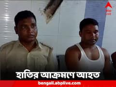 বাঁকুড়ায় হাতির তাণ্ডব, আহত দুই পুলিশকর্মী