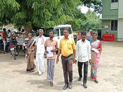 mayiladuthurai farmer Crop loan fradulence complaint to SP நிலமே இல்லாத கூலித் தொழிலாளர்களுக்கு விவசாயக் கடன் வட்டியோடு கட்டச்சொன்ன வங்கி!