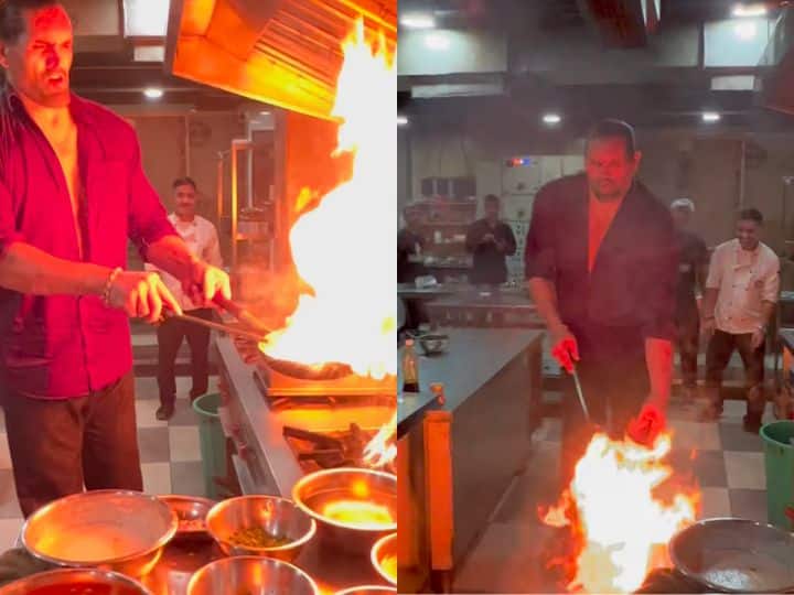 Khali The Great cooking video surprise users funny comments on social media खली के ‘द ग्रेट’ कुकिंग के वीडियो ने यूजर्स को किया हैरान, सोशल मीडिया पर अब आ रहे हैं मजेदार कमेंट्स