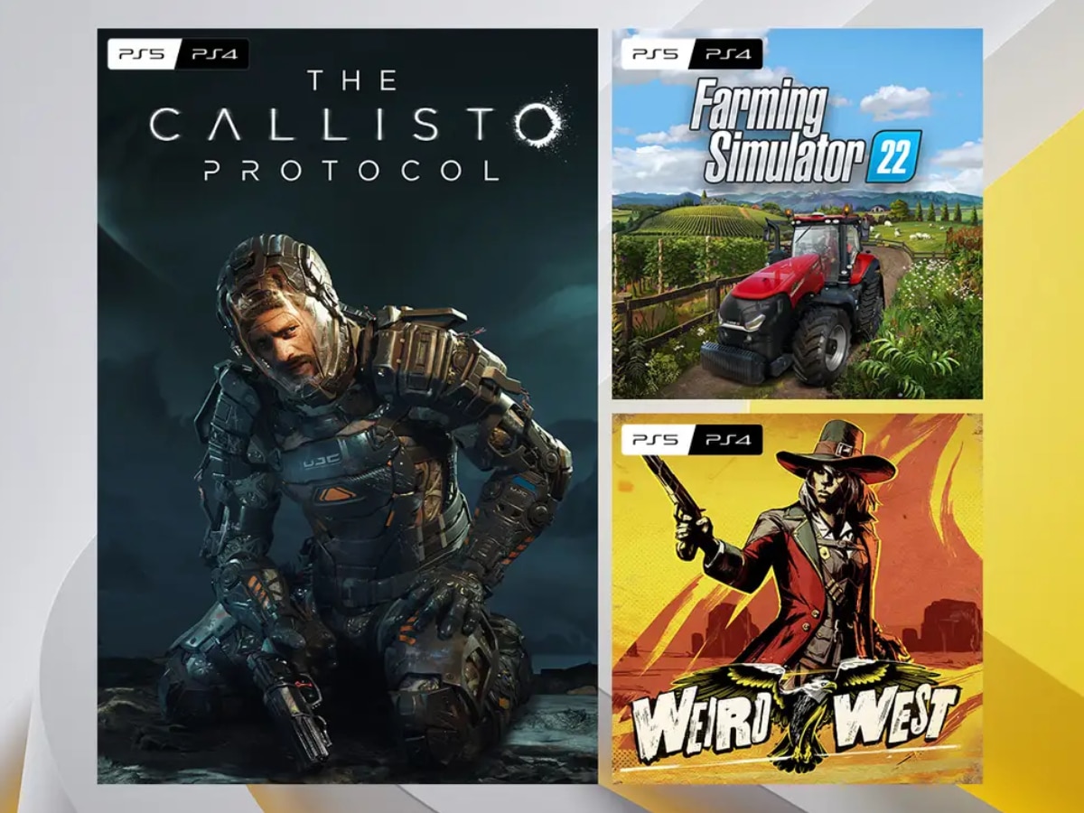 PlayStation Europe on X: The PlayStation Plus Monthly Games for October  are: 🚀 The Callisto Protocol 🚜 Farming Simulator 22 🤠 Weird West Full  details:   / X