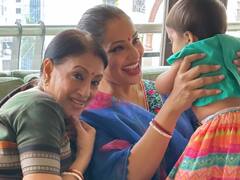 Bipasha-Karan ने की भगवान सत्य नारायण की पूजा, बेटी देवी संग शेयर की चुलबुली तस्वीरें, नानी-नाना और मौसी के साथ मस्ती करते आईं नजर