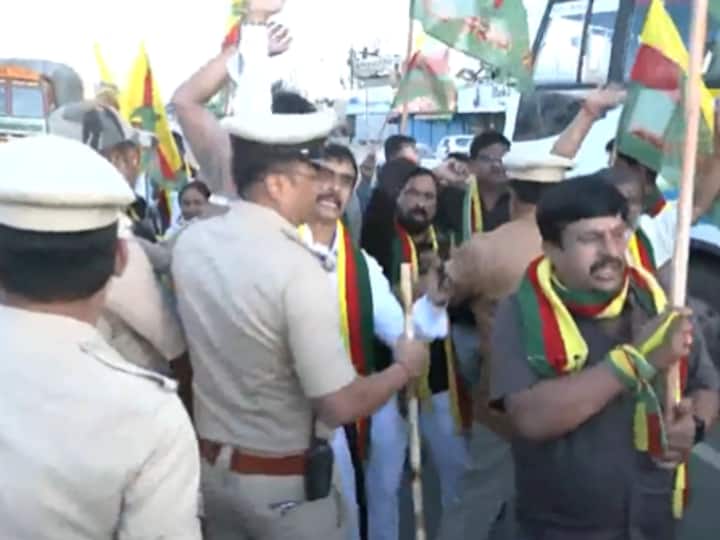 Mallikarjun Baladandi, Additional SP of Bengaluru Rural district said that over 50 people have been taken into custody and police have made proper arrangements in view of the bandh. (Image Source: X/@ANI)