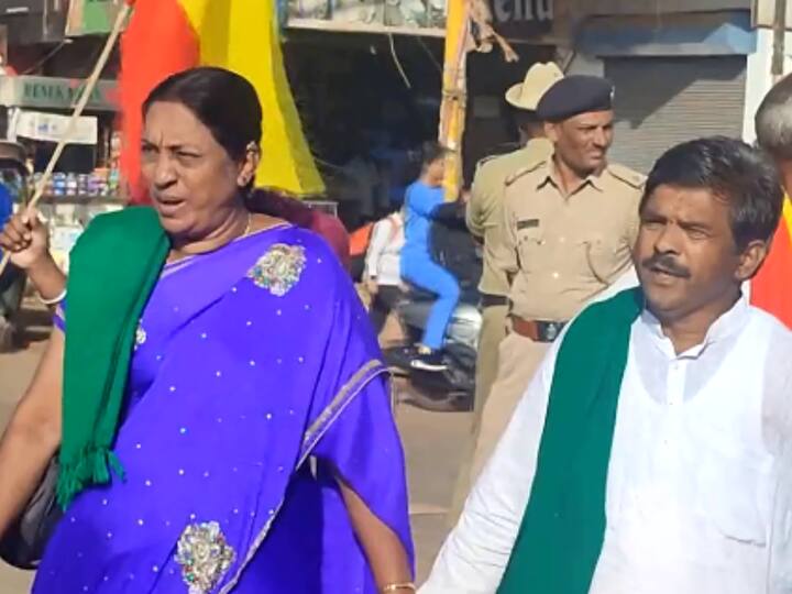 Women activists were also seen protesting on the streets. The bandh has got the backing of both BJP and JD(S). (Image Source: X/@ANI)