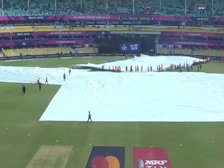 ICC Cricket World Cup Warm-up Matches 2023 India vs England and Australia vs Netherlands are Start delayed due to rain World Cup Warm-up Match: கொட்டும் கனமழை.. இன்னும் தொடங்காத இந்தியா - இங்கிலாந்து பயிற்சி ஆட்டம்!