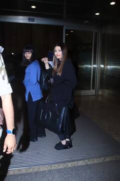 Aishwarya-Aaradhya Photos: આરાધ્યા સાથે એરપોર્ટ પર સ્પોટ થઇ ઐશ્વર્યા, પુત્રી સાથે આ અંદાજમાં આપ્યા પોઝ