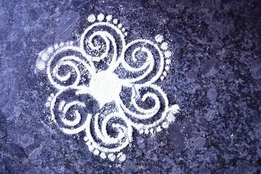 நம் முன்னோர்கள் வீட்டின் வாசலை கூட்டி, சாணம் தெளித்து, கோலம் போடுவதை வழக்கமாக வைத்திருந்தனர்.