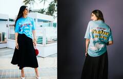 Sonam kapoor: બ્લૂ ટીશર્ટ અને બ્લેક સ્કર્ટમાં સોનમ કપૂરનો સ્ટનિંગ લૂક થયો વાયરલ