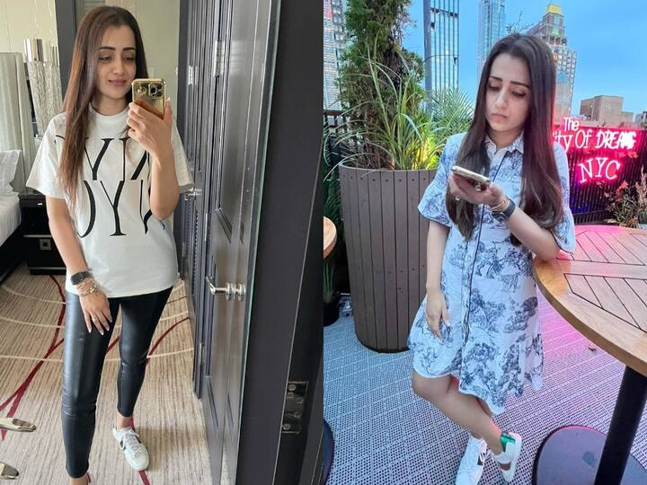 Trisha Vacation Photos : நியூயார்க் நகரத்தில் எடுத்த புகைப்படங்களை பதிவிட்டுள்ளார் நடிகை திரிஷா.