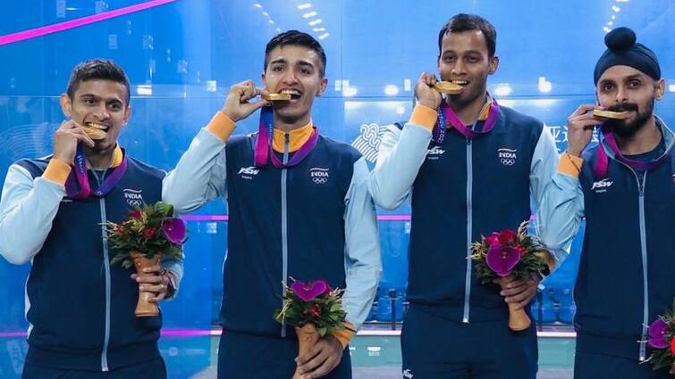 Asian Games 2023 Indian Mens Squash Team wins Gold Asian Games : স্কোয়াশে সোনালি চমক, এশিয়া সেরা ভারতীয় পুরুষ দল