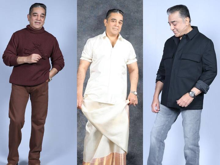 Kamal Haasan looks : பலரது கவனத்தை ஈர்க்கும் கமலின் ஆடை வடிவமைப்பின் பின்னணியில் இருப்பவரை பற்றி இங்கு காணலாம்.