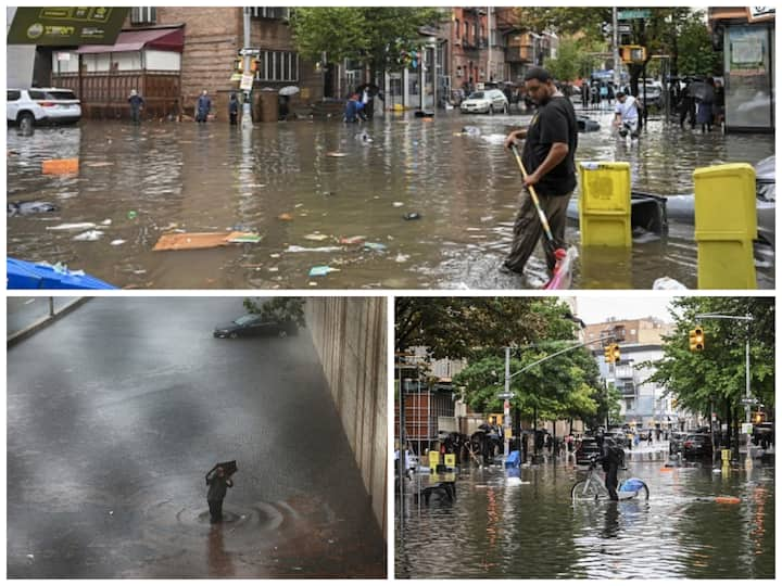 New York City In the US is submerged, following heavy rainfall, which comes two years after Hurricane Ida. The flash flood hit daily traffic and even flooded Central Park in Manhattan.