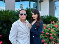 Jacqueline Fernandez Poses With Hollywood Action Legend Jean-Claude Van Damme