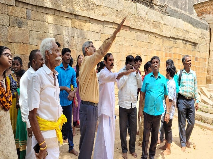 புதுக்கோட்டை தொல்லியல் தலங்களில் சிவகங்கை தொல்நடைக் குழுவினர் தொல்நடைப் பயணம்..