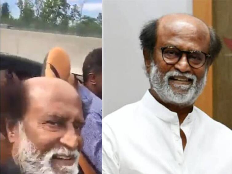 Rajinikanth’s selfie video from open car goes viral Rajinikanth: காரில் ஜாலியாக ட்ரிப்.. செல்ஃபி வீடியோ எடுத்து அசத்தும் சூப்பர் ஸ்டார்  ரஜினி.. இணையத்தில் ட்ரெண்டிங்..!