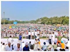 पुरानी पेंशन बहाली को लेकर सरकारी कर्मचारियों का आंदोलन, रामलीला मैदान में जुटी भीड़