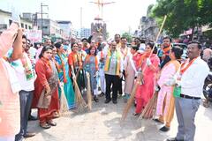 Swachhata Hi Seva : हातात झाडू घेऊन मंत्री सावे उतरले रस्त्यावर, स्वच्छता मोहीमेत नोंदवला सहभाग