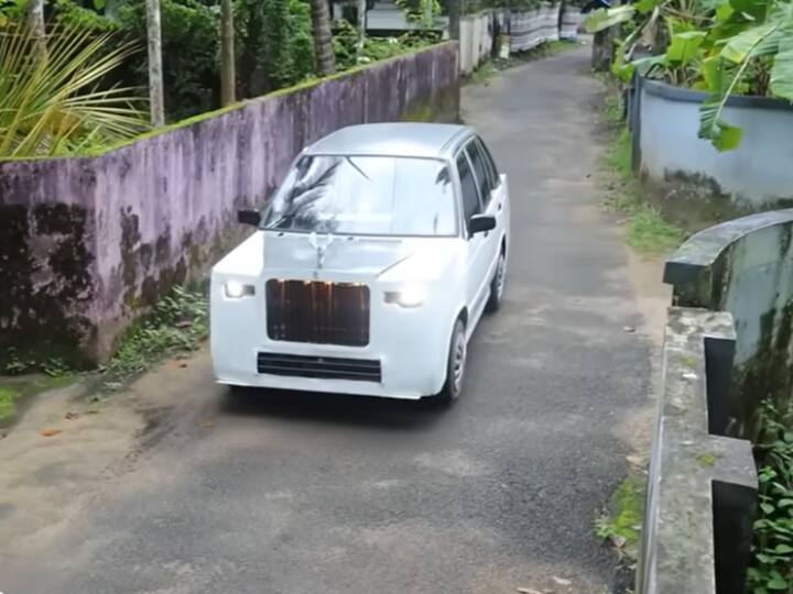 Maruti 800 turns into Rolls Royce worth many crores kerala men desi jugaad viral on social media गजब का जुगाड़! महज 45 हजार में मारुति 800 को बना दिया करोड़ों की रॉल्स रॉयस, हर कोई हैरान