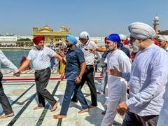 Rahul Gandhi Photos : அமிர்தசரஸ் பொற்கோயிலில் வழிபாடு செய்த ராகுல் காந்தி!