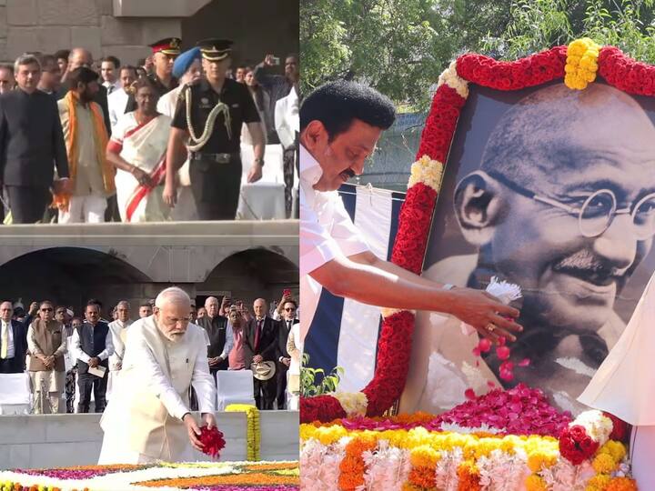 Gandhi Jayanti 2023 : டெல்லியில் உள்ள ராஜ்காட் முதல் தமிழ்நாட்டில் உள்ள எழும்பூர் வரை, காந்தியடிகளின் பிறந்தநாள் கொண்டாடப்பட்டுள்ளது.