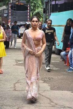 Bhumi pednekar: એક્ટ્રેસ ભૂમિ પેંડનેકરનો સાડીમાં જોવા મળ્યો હોટ અંદાજ, તસવીરો વાયરલ