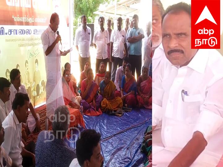 Villupuram; Public accuses DMK MLA that there is no basic facility in the Gram Sabha meeting near Vikkaravandi விக்கிரவாண்டியில் பரபரப்பு: திமுக எம்எல்ஏவை ரவுண்டு கட்டிய பொதுமக்கள்- என்ன காரணம்?