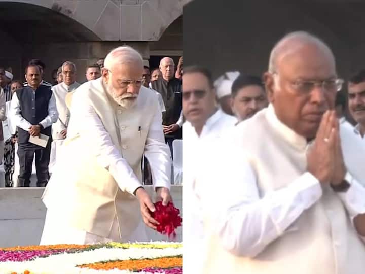 Gandhi Jayanti 2023: PM Modi, President Murmu, and Mallikarjun Kharge, among others, paid tribute to Mahatma Gandhi at Rajghat in Delhi.