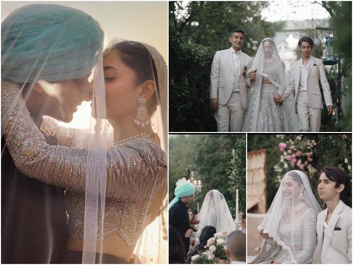 Mahira Khan Share Pics and Video of her wedding with Salim Karim her son Azlan looked emotional Mahira Khan ने सलीम करीम संग अपनी शादी में बेटे के साथ ली थी ग्रैंड एंट्री, SRK की एक्ट्रेस ने वीडियो शेयर कर दिखाई झलक, लिखा- 'मेरा शहजादा'