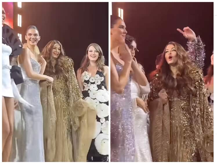 Paris Fashion Week Aishwarya Rai Bachchan And Kendall Jenner Groove On Stage - WATCH Aishwarya Rai Bachchan And Kendall Jenner Groove On Stage At Paris Fashion Week - WATCH