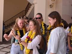 Kota River Front: रिवर फ्रंट की खूबसूरती और भारतीय स्वागत देख जर्मन पर्यटक अभिभूत हुए, देखें तस्वीरें