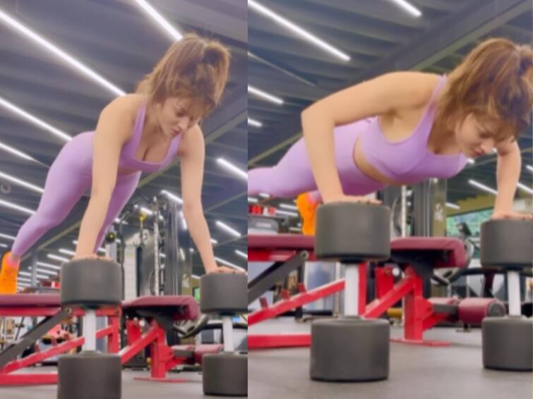 Urvashi Rautela Serves Major Fitness Goals As She Enjoys On Her Chest Workout Day- Check Video Urvashi Rautela Serves Major Fitness Goals As She Enjoys On Her Chest Workout Day- Check Video