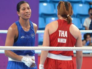 Asian Games 2023 Lovlina Borgohain Enters Boxing Final qualifies for Paris Olympics Lovlina Borgohain: இறுதிப்போட்டியை எட்டி கெத்துகாட்டிய லோவ்லினா.. வெண்கலத்துடன் வெளியேறிய ப்ரீத்தி..!