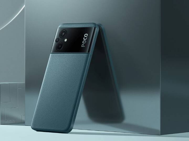 Poco M5 | Sale price: Rs 6,999; MRP: Rs 15,999. It features 4 GB RAM, 6.58 inch full HD+ display and 5000 mAh Lithium-ion Polymer battery support. The device is also powered by Mediatek Helio G99 processor. (Image: Poco)