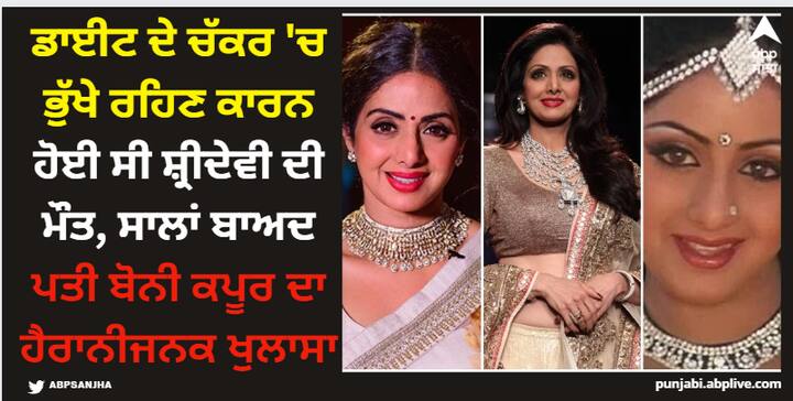 Boney Kapoor On Sri Devi Death : ਸ਼੍ਰੀਦੇਵੀ ਦੇ ਅਚਾਨਕ ਦਿਹਾਂਤ 'ਤੇ ਬੋਨੀ ਕਪੂਰ ਖੁੱਲ੍ਹ ਕੇ ਬੋਲੇ ​​ਹਨ। ਇਕ ਇੰਟਰਵਿਊ 'ਚ ਬੋਨੀ ਕਪੂਰ ਨੇ ਦੱਸਿਆ ਕਿ ਸ਼੍ਰੀਦੇਵੀ ਸਖਤ ਡਾਈਟ ਫਾਲੋ ਕਰਦੀ ਸੀ ਜਿਸ 'ਚ ਨਮਕ ਸ਼ਾਮਲ ਨਹੀਂ ਸੀ।