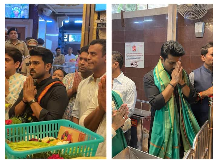 Global star Ram Charan, who is a devoted Ayyappa follower recently concluded his Ayyappa Deeksha at the Siddhivinayak Temple in Mumbai.