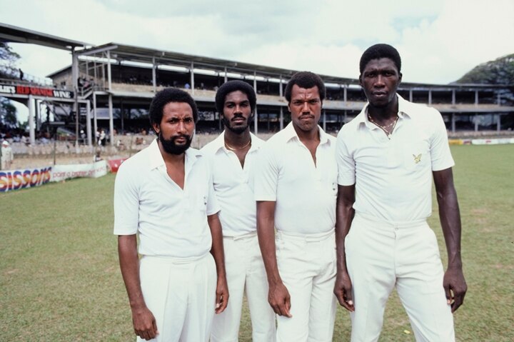 West Indies pace quartet - Andy Roberts, Michael Holding, Colin Croft and Joel Garner