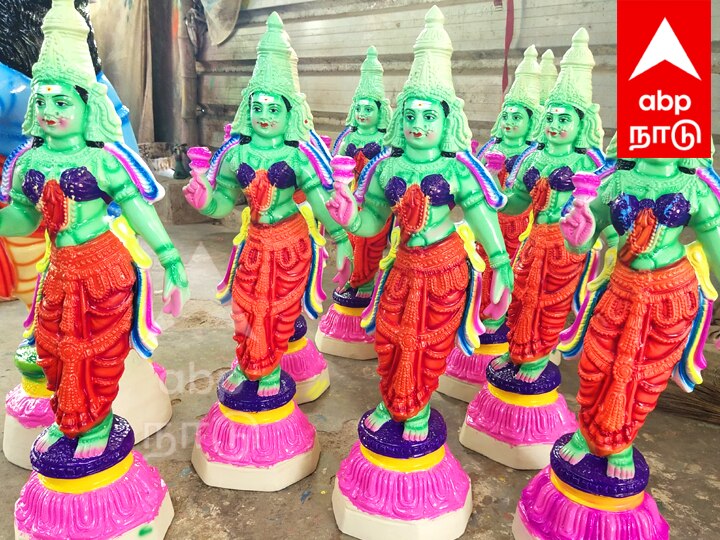 Navratri Golu Dolls:  35 வடிவிலான கொலு பொம்மைகள்...விழுப்புரத்தில் தயாரிக்கும் பணியில் தொழிலாளர்கள் தீவிரம்