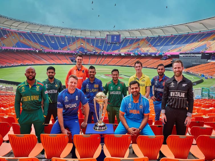 ICC Mens Cricket World Cup 2023: All 10 Captains Pose With Trophy As Cricketing Extravaganza Begins In India- WATCH ICC World Cup 2023: All 10 Captains Pose With Trophy As Cricketing Extravaganza Begins In India- WATCH