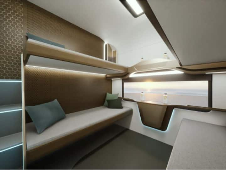 Railway Minister Ashwini Vaishnaw shared concept images of Vande Bharat sleeper trains on X. He provided a sneak peek of the concept train, announcing its anticipated debut in early 2024