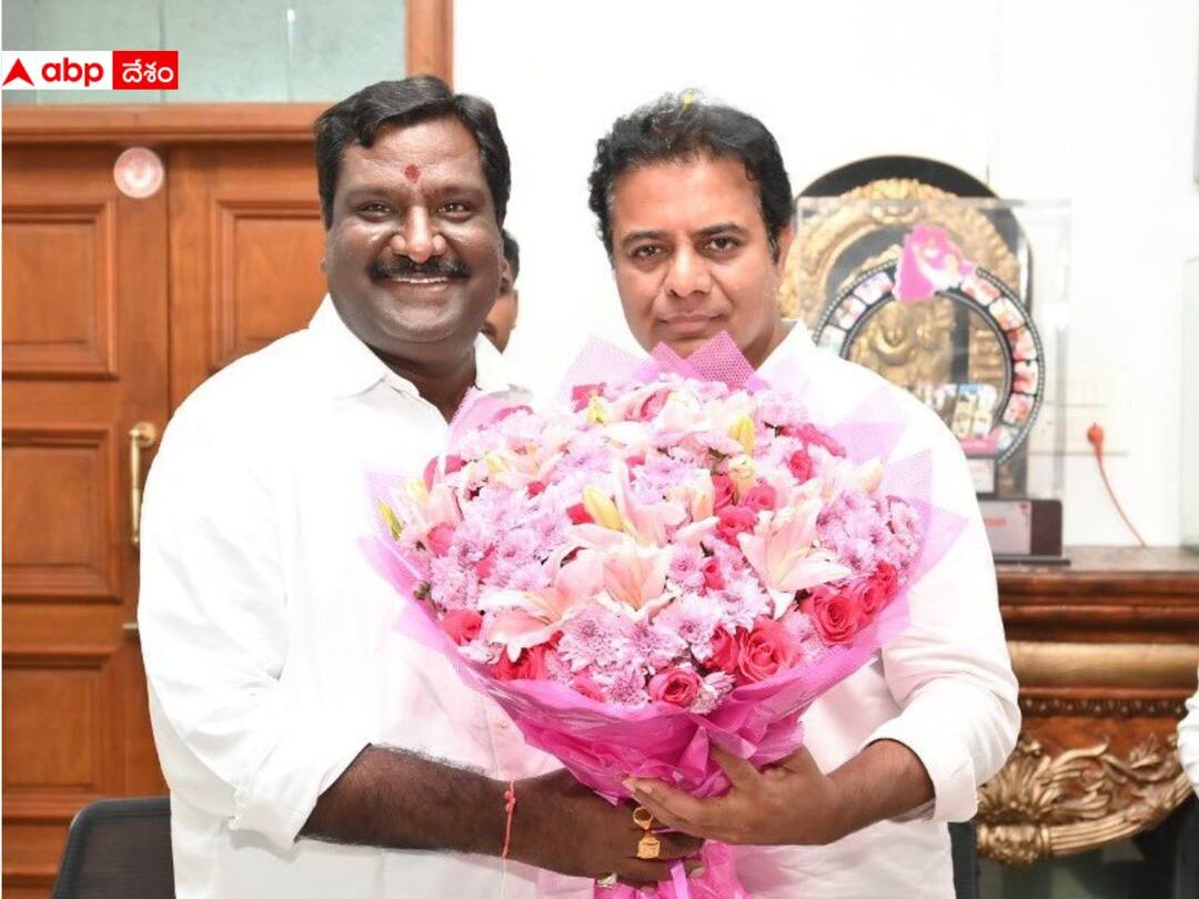 Nandhikanti Sridhar Joins BRS party in presence of Minister KTR Nandhikanti Sridhar Joins BRS: కాంగ్రెస్ కు బిగ్ షాక్ - కేటీఆర్ సమక్షంలో బీఆర్ఎస్ లో చేరిన నందికంటి శ్రీధర్